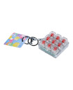 High-Transparency Glow Stress-Relief Nine-Grid Key Clip - Red